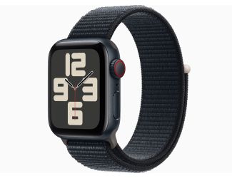 Apple Watch SE GPS + Cellular 40mm Midnight Aluminum Case with Ink Sport Loop