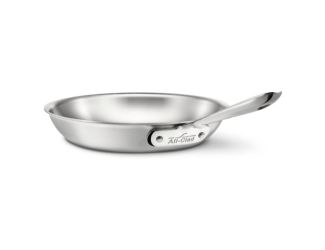 D5 Brushed Stainless Steel 10" Fry Pan