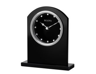 Ebony Crystal Tabletop Clock