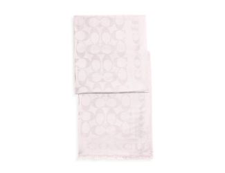 Signature C Border Stole Scarf - Blush