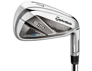 TaylorMade SIM 2 Max Iron Set - Steel Shaft - Left Hand/5-PW,AW/Stiff Flex
