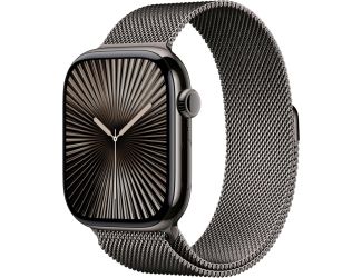 Apple Watch Series 10 GPS + Cellular 46mm Slate Titanium Case with Slate Milanese Loop - M/L 