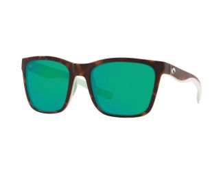 Panga Shiny Tortoise/White/Seafoam w/ Green Mirror Polarized