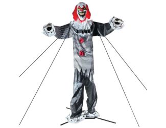 15-ft. Animatronic Clown with Lights and Sound, Outdoor Halloween Decoration