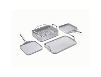 5pc Square Cookware Set Gray