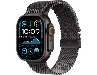 Apple Watch Ultra 2 GPS + Cellular 49mm Black Titanium Case with Black Titanium Milanese Loop - L