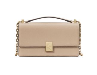 Deco Flap Chain Crossbody - Timeless Taupe