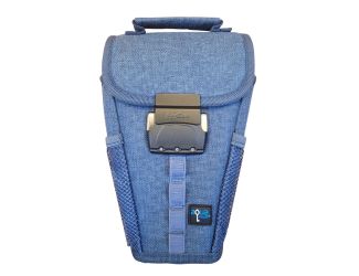 AquaVault FlexSafe Portable Travel Safe -Heather Blue