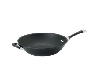 14" Symmetry Hard Anodized Nonstick Stir Fry/Wok w/ Helper Handle