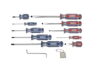 Klutch Mechanic-Grip Screwdriver Set - 12-Pc.