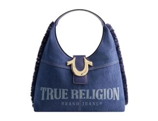 Frayed Denim Hobo Size 15"x14"x5"