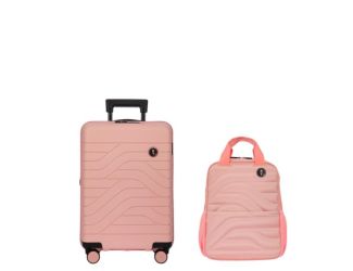 BY Ulisse 21 Inch Expandable Spinner and Backpack Set