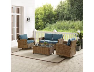 Bradenton 4Pc Swivel Rocker Conversation Set