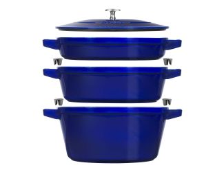 Staub Stackable 4-pc Set - Dark Blue NEW