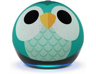 Amazon Echo Dot (5th Gen, 2022 release) Kids Designed for kids, with parental controls-Owl