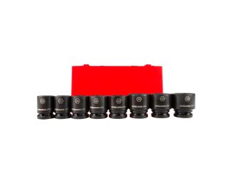 8pc 3/4-Inch Drive 6-Point Impact Socket Set - Metric