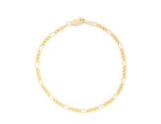 14k Gold Filled Figaro Chain Bracelet Size 7.25"