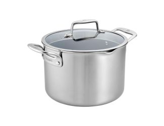 Clad CFX 8qt Stainless Steel Ceramic Nonstick Stockpot w/ Lid