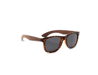Leonardo  Matte Tortoise & Walnut Wooden Sunglasses