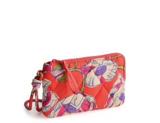 Zip Wristlet-Swirling Poppies-Featherweight