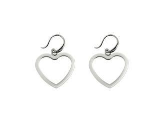 Joyful Sentiments Large Open Heart Fish Hook Earrings