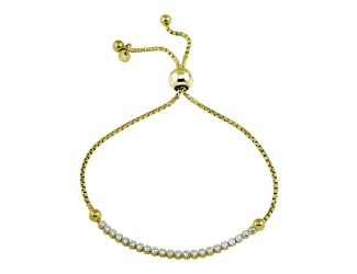 PARIKHS Gold Plated Adjustable CZ Bracelet in 925 Sterling Silver
