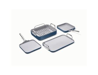 5pc Square Cookware Set Navy