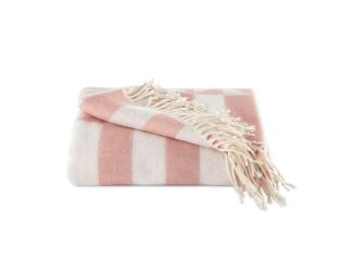 Waverly Tile Printed Throw Dusty Rose