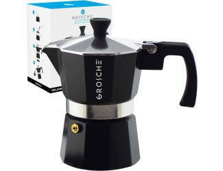 Stovetop Espresso Coffee Maker: Milano - Charcoal, 3 cup