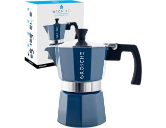 Stovetop Espresso Coffee Maker: Milano - Blue, 3 cup