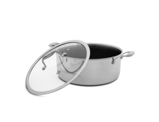 Tri-Clad SS Hybrid 7.5 Quart Pot + Lid