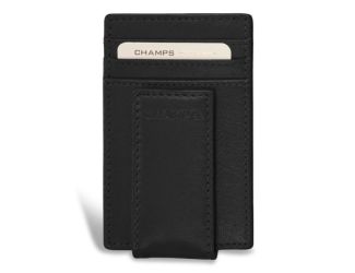 Onyx Leather Mag Card Case Size 2.75"x4.5"