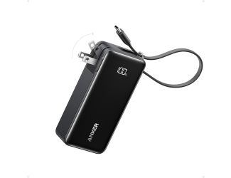 Anker Power Bank (10K, Fusion, Built-In Cable)