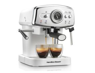 Slide & Lock Espresso Maker White