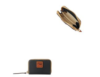 Pebble Grain Zip Around Credit Card Case