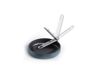 Space 8" Ceramic Nonstick Space Saving Frying Pan Midnight Blue