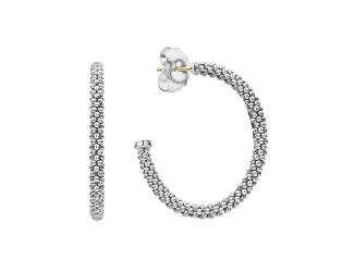 SIGNATURE CAVIAR Hoop Earrings Size Small