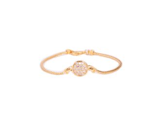 Pave' Crystal Circle Centerpiece Bracelet