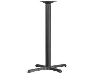 23.5" x 29.5" Restaurant Table X-Base with 3" Dia. Bar Height Column