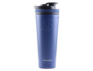 36oz Insulated Stainless Steel Shaker Bottle - Shaker Top w/Handle & Agitator-Navy