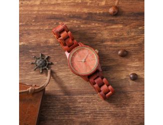 Firecracker  Red Sandalwood Wooden Watch
