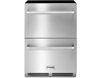 24" Under Counter Double Door Refrigerator