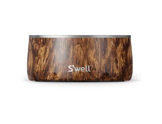 32oz Stainless Steel Dog Bowl Teakwood