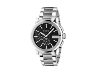 G-Chrono Black Dial Stainless Steel Men's Watch