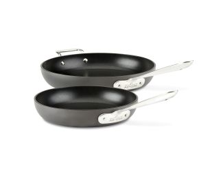 HA1 Non-Stick Hard Anodized 2-Piece Fry Pan Set- 10/12-inch