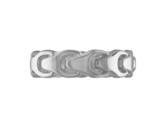Link Sterling Silver Band Ring - Size 10