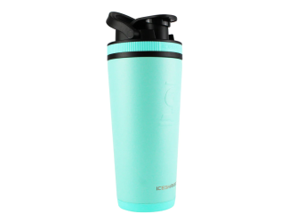 26oz Insulated Stainless Steel Shaker Bottle- Shaker lid w/handle & agitator-Mint