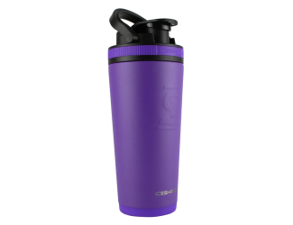 26oz Insulated Stainless Steel Shaker Bottle- Shaker lid w/handle & agitator-Purple