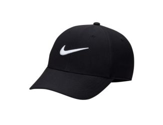 Nike Dri-Fit Club Structured Swoosh Cap - Black/White/M/L