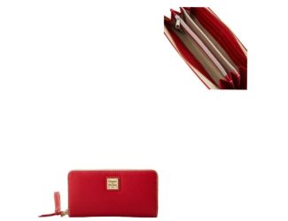 Lucca Leather Large Zip Around Wristlet